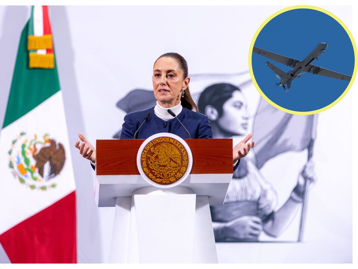 Sheinbaum afirmó que los drones espía de EE.UU. vuelan “bajo petición de México”