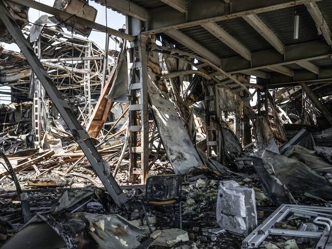 Imagen de referencia de los ataques en Mykolaiv, que son objetivo de las tropas rusas en Ucrania. (Photo by Ivan Chernichkin/Zaborona/Global Images Ukraine via Getty Images)