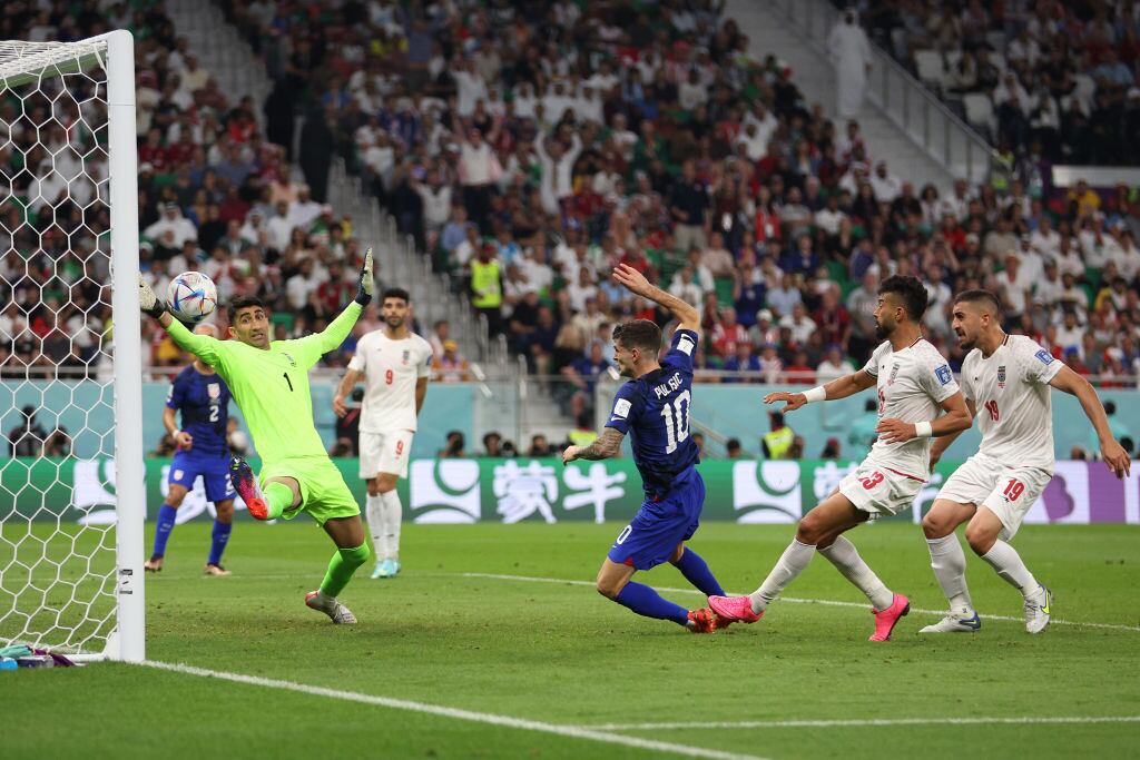 Gol de Pulisic en el partido Estados Unidos vs Irán. Mundial de Qatar 2022. Foto: Dean Mouhtaropoulos/Getty Images)