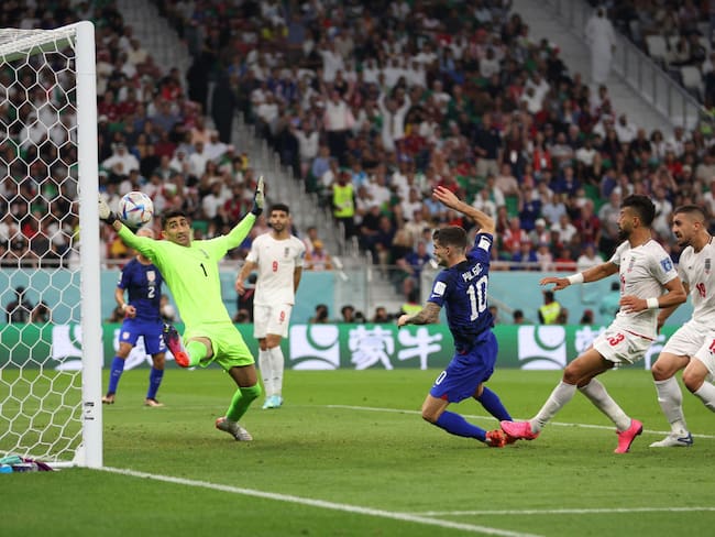 Gol de Pulisic en el partido Estados Unidos vs Irán. Mundial de Qatar 2022. Foto: Dean Mouhtaropoulos/Getty Images)