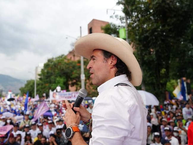 Federico Gutiérrez cerró su campaña presidencial en Medellín. Foto: Colprensa.