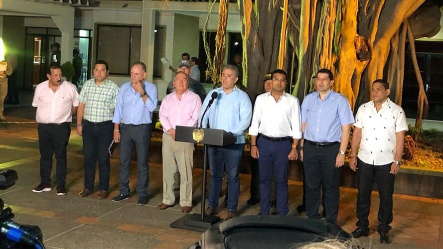 Iván Duque anuncia captura del hermano de alias Otoniel. Foto: Presidencia