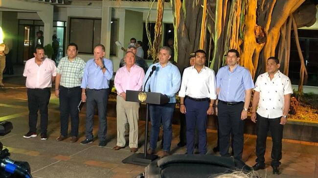 Iván Duque anuncia captura del hermano de alias Otoniel. Foto: Presidencia