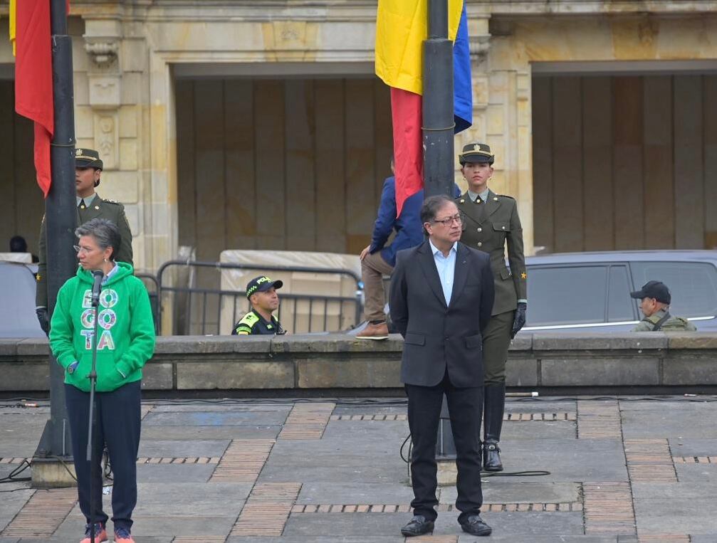 Alcaldesa Claudia López y el presidente Gustavo Petro. Foto: Colprensa