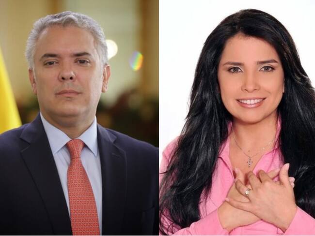 Iván Duque y Aida Merlano. Foto: Colprensa