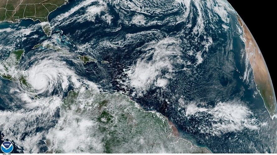 El Ideam surigió la probabilidad de una nueva formación ciclónica en el Caribe colombiano durante los próximos cinco días. Sin embargo, esto fue descartado. Foto: Agencia EFE / NOAA-NHC