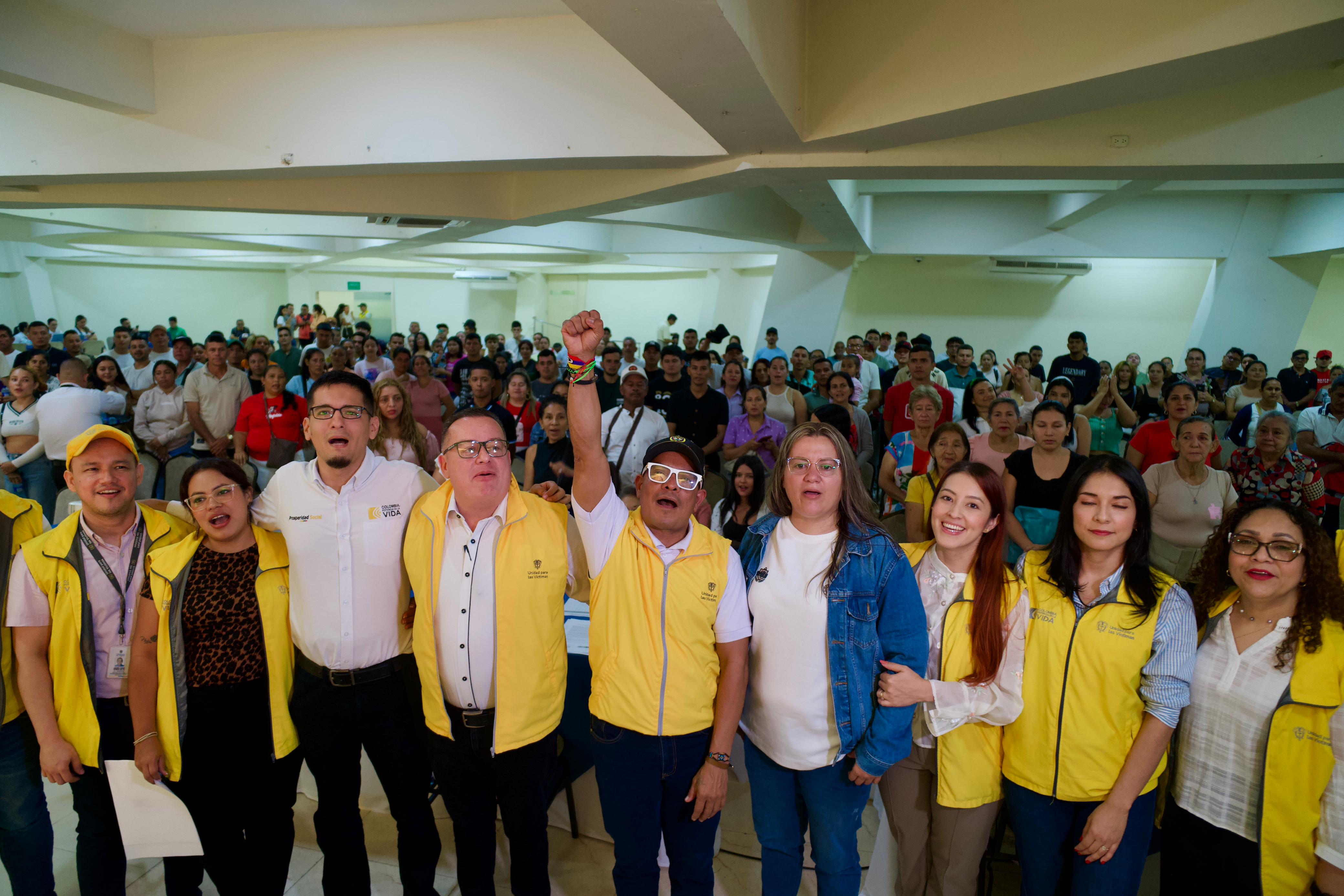 553 cartas de reconocimiento a víctimas fueron entregadas en Norte de Santander. / Foto: Cortesía Unidad de Víctimas.
