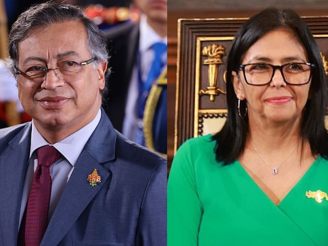 Petro confirmó que habló con Delcy Rodríguez: “la invité a Colombia”. Foto: Franklin Jacome/Getty Images/ MARCELO GARCIA / MIRAFLORES PRESS OFFICE / AFP
