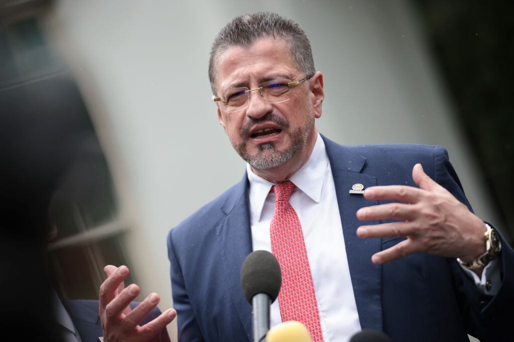 Rodrigo Chaves, presidente de Costa Rica. Foto: Getty Images.