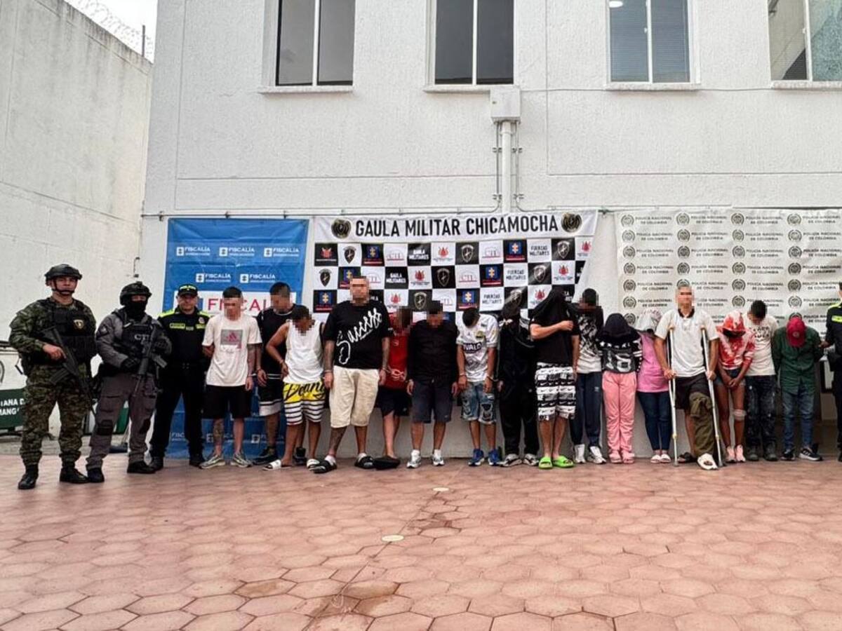 Desarticularon a la banda delincuencial ‘Los de la M’ en el Área Metropolitana de Bucaramanga