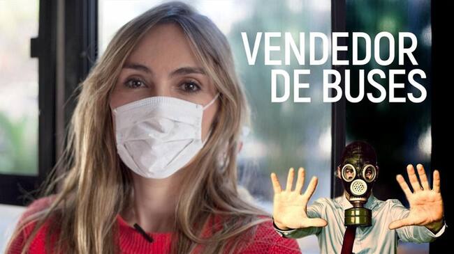 El vendedor de buses. Foto: Más Vale