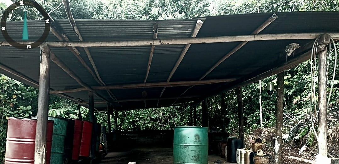 Laboratorio de Coca. Foto: Ejército Nacional