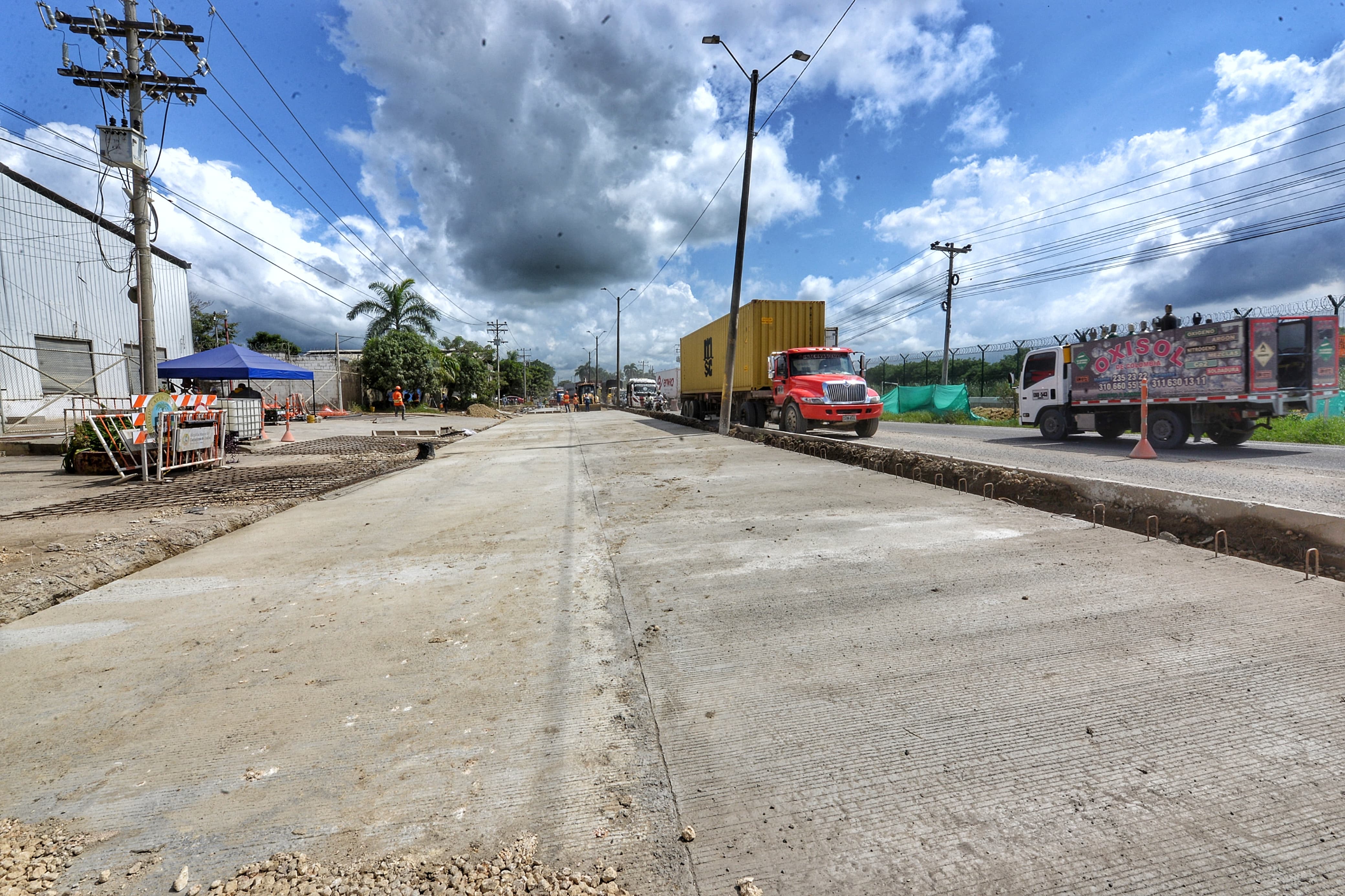 Así avanzan las obras en el Corredor de Carga de Cartagena | Foto: Cortesía