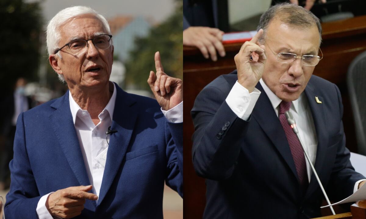 Jorge Enrique Robledo y Roy Barreras. Fotos: Colprensa