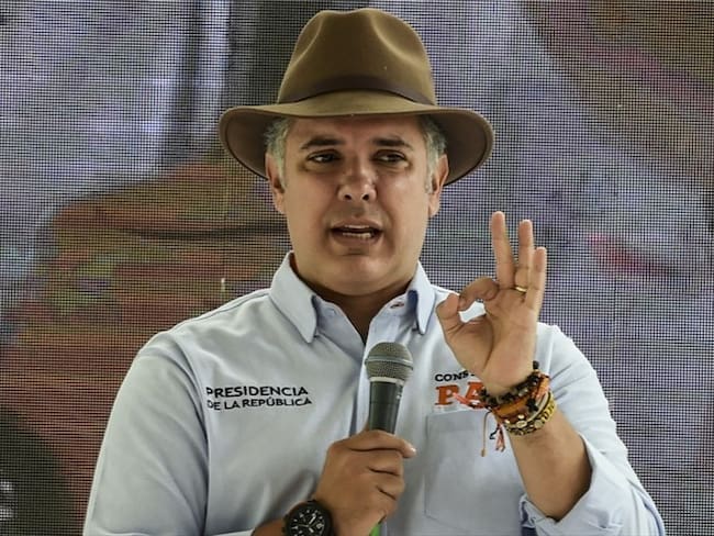 El 41% de los colombianos tienen una imagen favorable del presidente de la República, Iván Duque. Foto: Getty Images