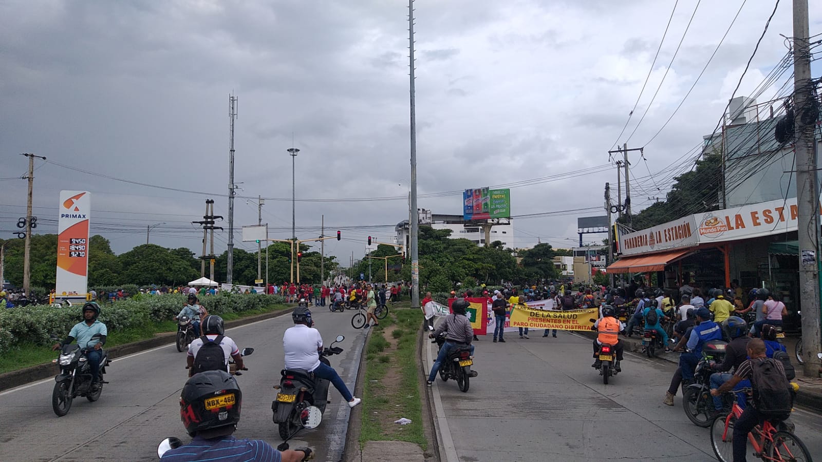 Manifestaciones en Cartagena. Foto: Antonio Canchila.