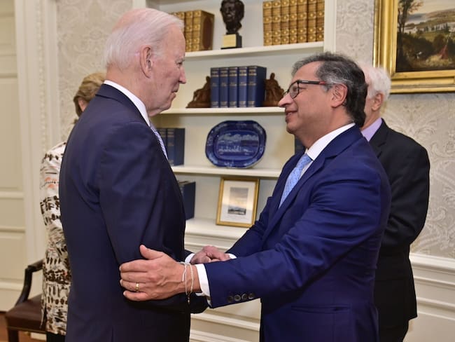 Presidente Joe Biden y presidente Gustavo Petro. Foto: Presidencia.
