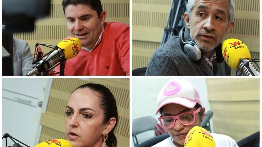 Víctor de Currea, Luis Felipe Henao, María Fernanda Cabal, y Sara Morales. Foto: W Radio. Foto: W Radio