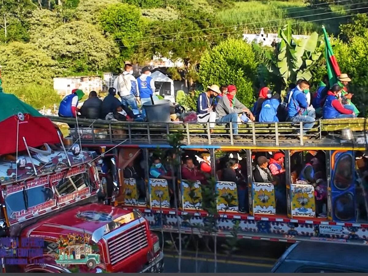 Inicia la Minga Indígena y se traslada del Cauca a Bogotá