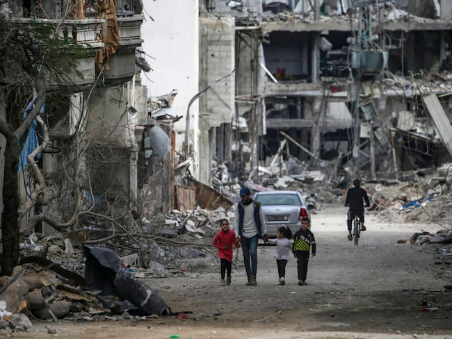 Conflicto Israel y Gaza. Foto: EFE/MOHAMMED SABER