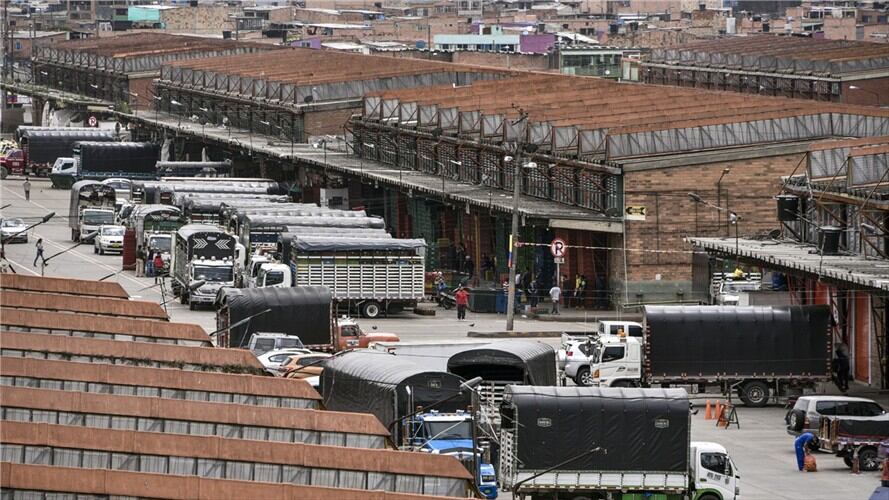 Corabastos impidió el ingreso del Banco de Alimentos de Cundinamarca. Foto: Getty