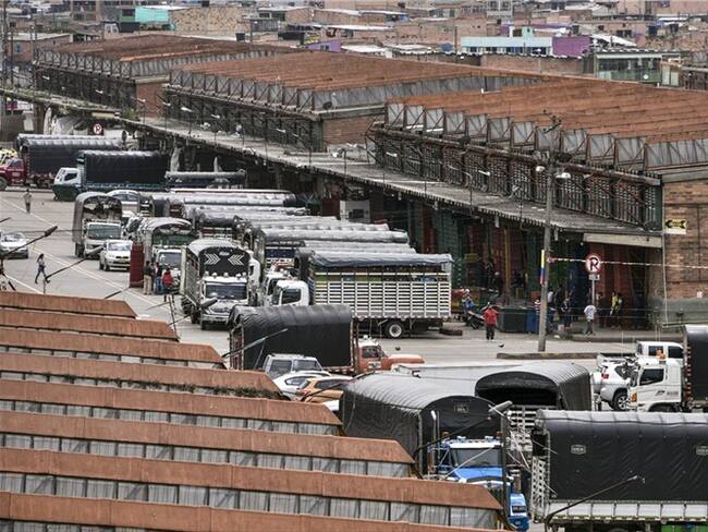 Corabastos impidió el ingreso del Banco de Alimentos de Cundinamarca. Foto: Getty