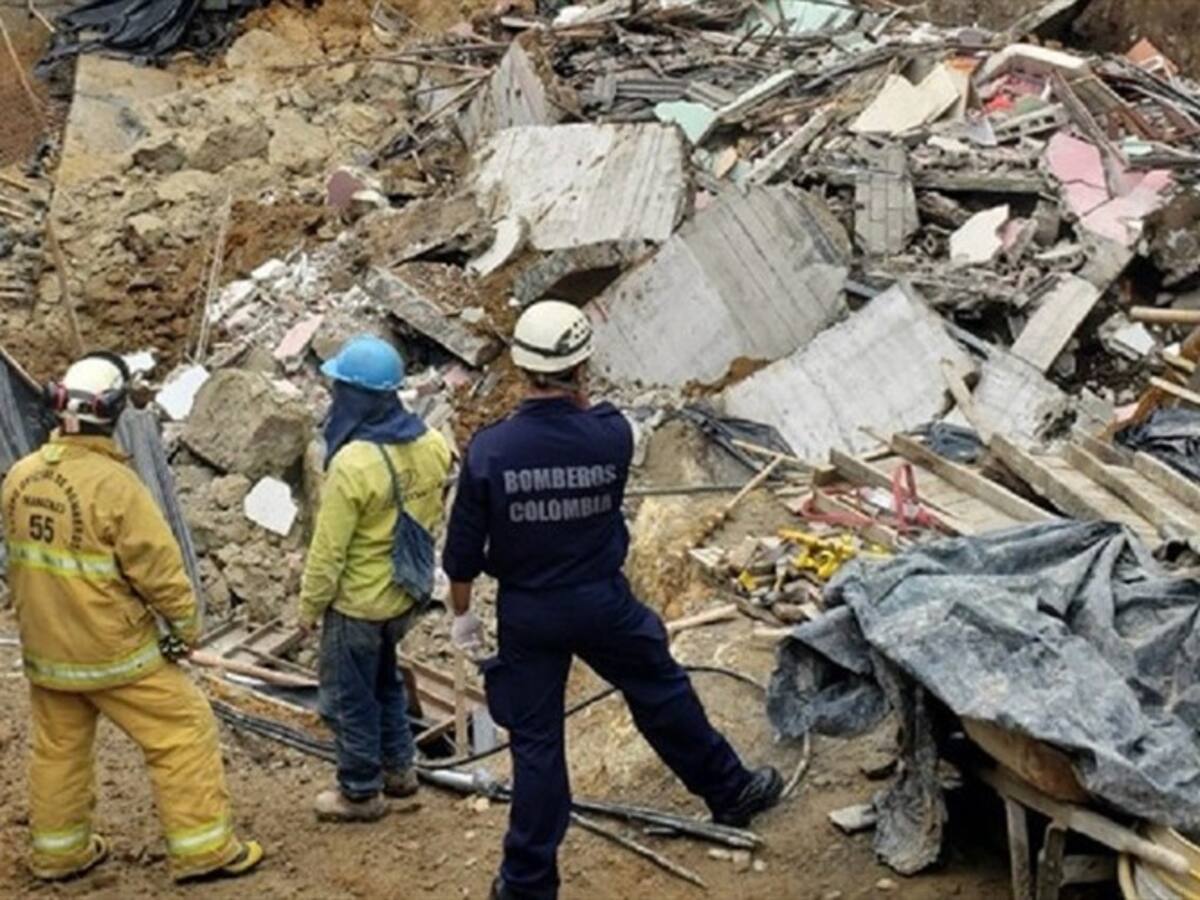 Vivienda colapsó en Manizales