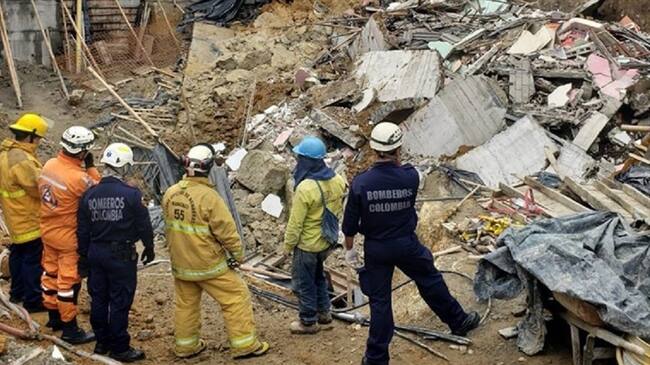 Desplome vivienda. Foto: UGR Manizales