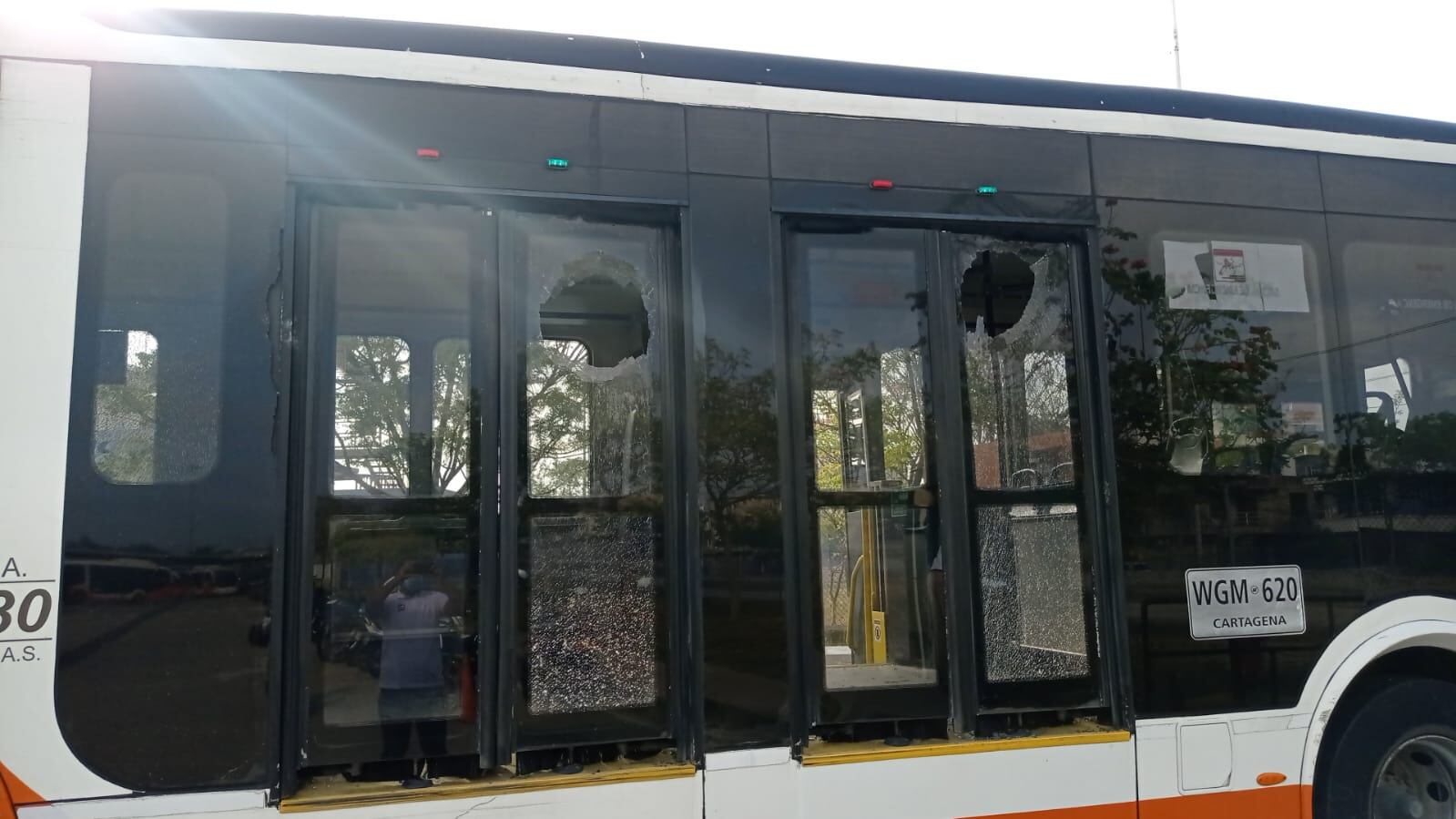 Protestas de mototaxistas en Cartagena. Foto: Cortesía para Antonio Canchila