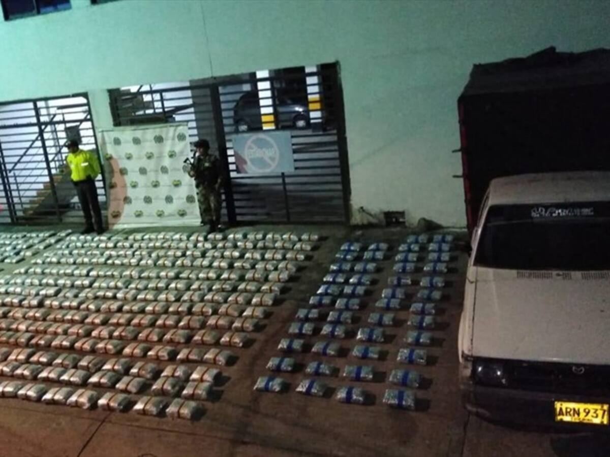 En medio de hostigamiento incautan cargamento de marihuana en Cauca