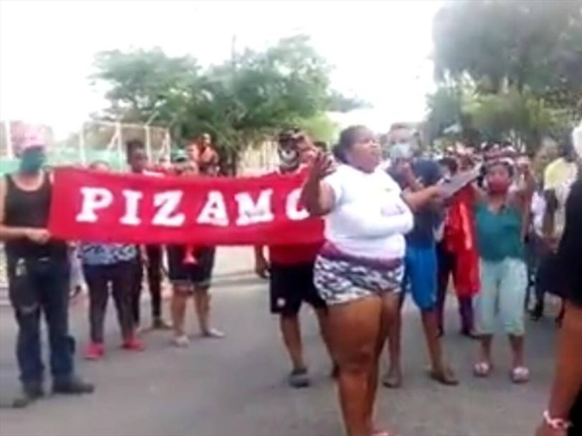 Habitantes del oriente de Cali reclaman ayudas alimentarias