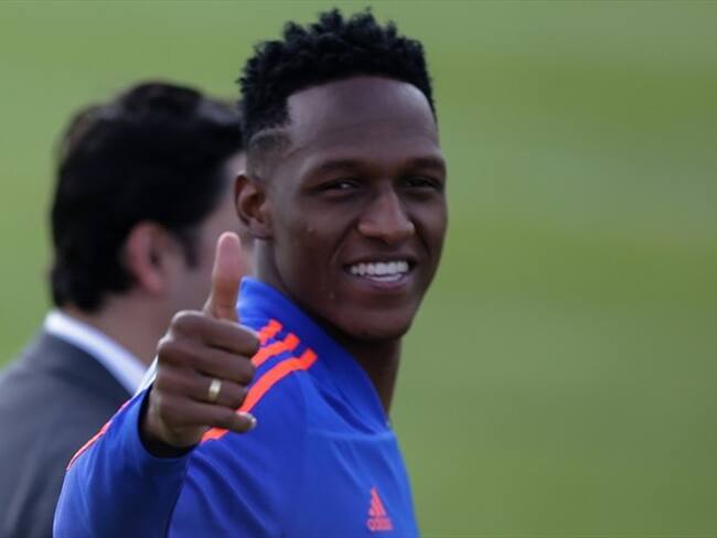 Yerry Mina y su esposa serán padres por primera vez. Foto: Colprensa-Diego Pineda