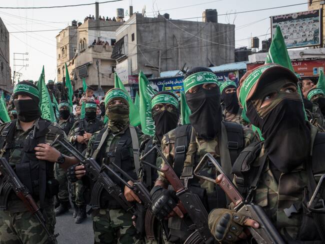 Militantes de Hamás. Foto: Chris McGrath/Getty Images.