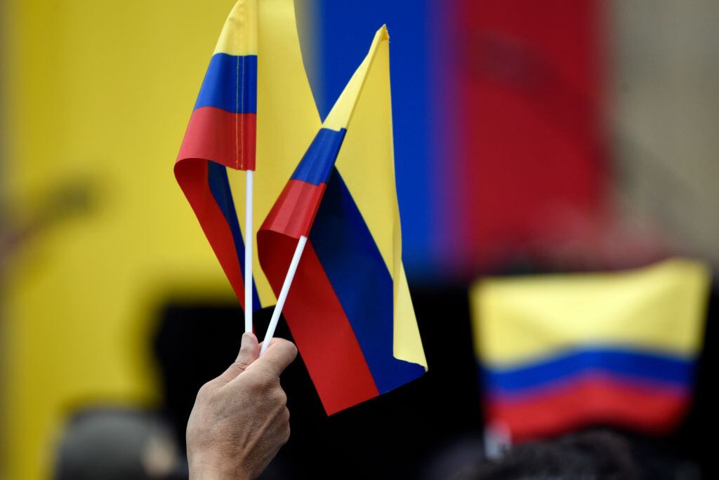 Banderas de Colombia. Foto: Guillermo Legaria Schweizer / Getty Images