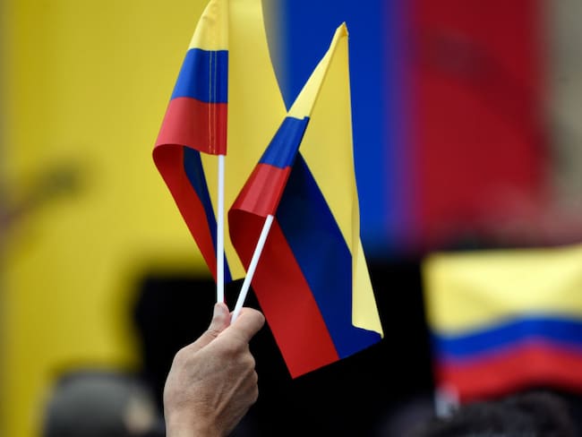 Banderas de Colombia. (Photo by Guillermo Legaria Schweizer/Getty Images)