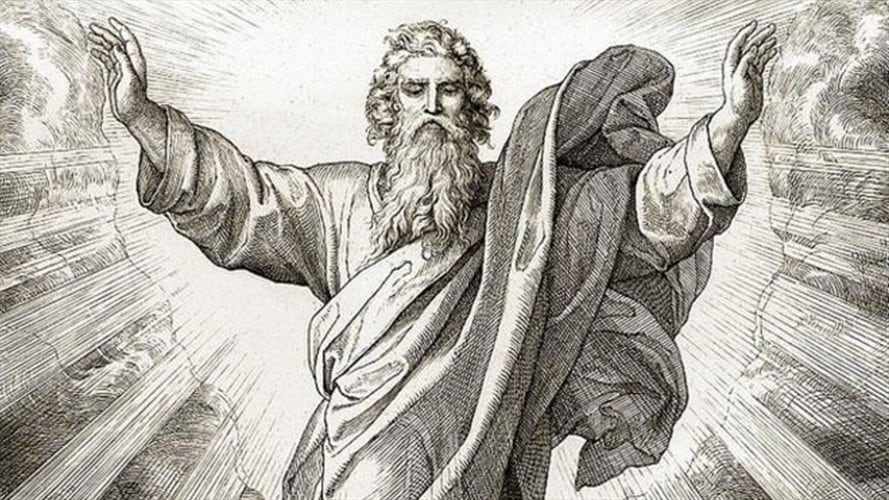 El primer día de la Creación. Ilustración de Julius Schnorr von Carolsfeld, 1852-60. Foto: BBC Mundo