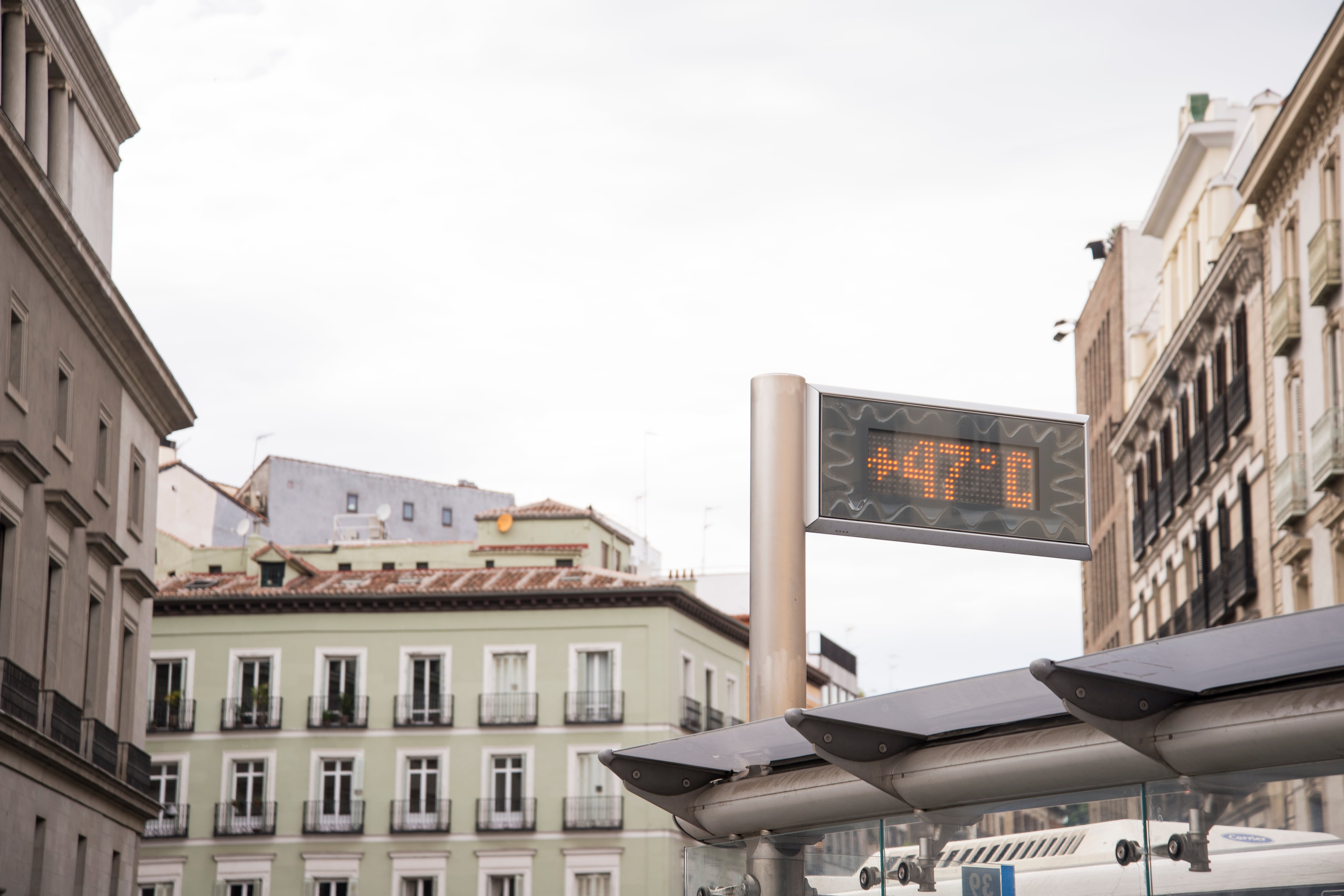 Ola de calor en el centro de Medrid. Foto: Getty Images