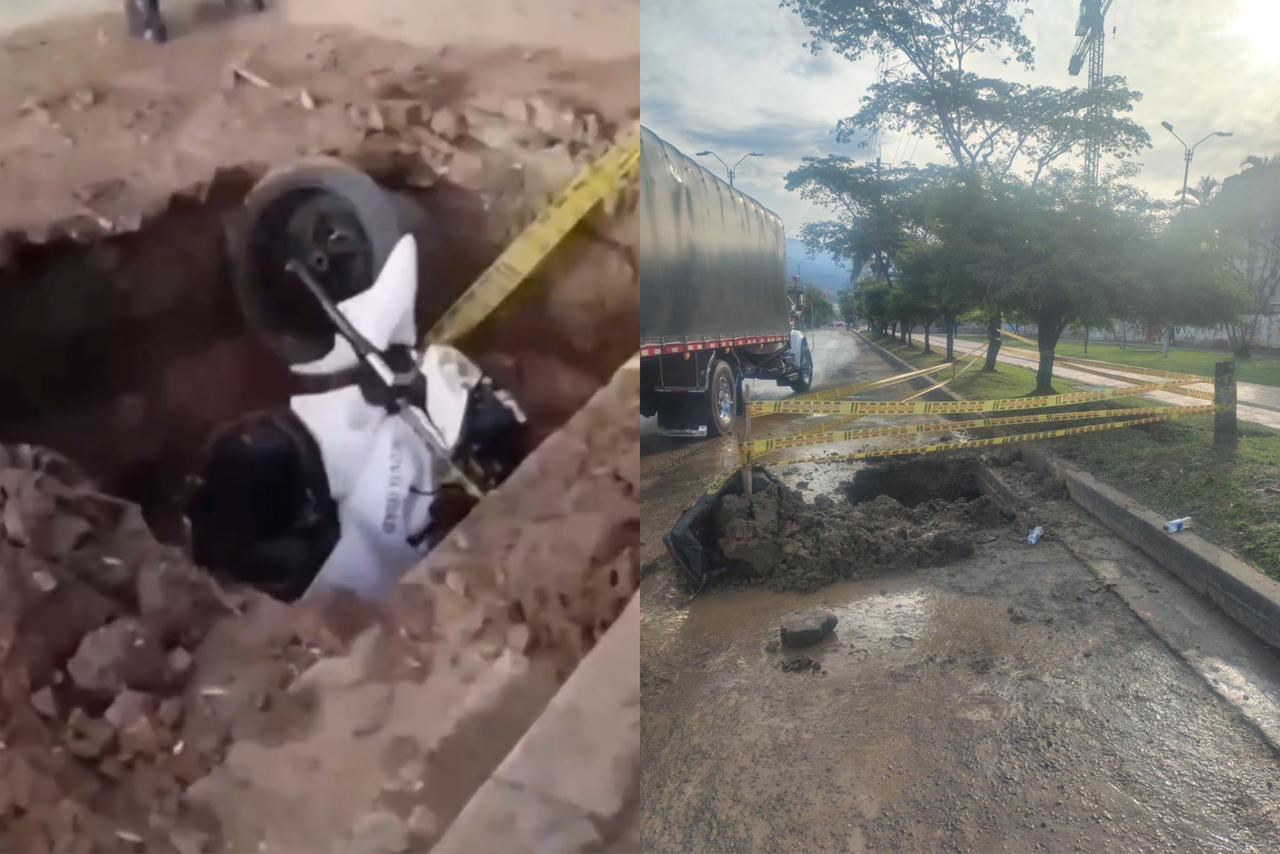 El accidente ocurrió en la Carrera 8 con Calle 32. Foto: Emcali.