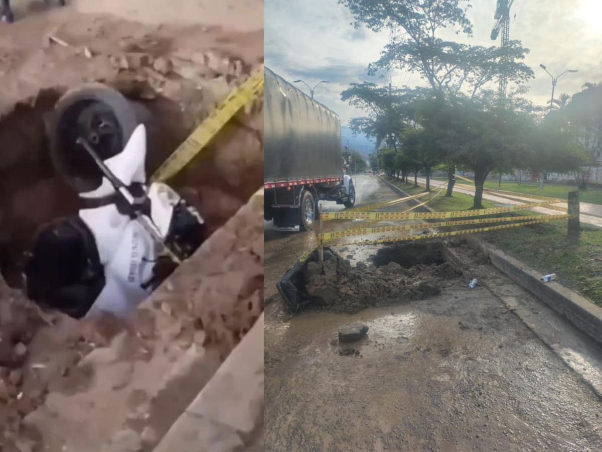 Accidente de agente de tránsito en obra de Emcali genera polémica