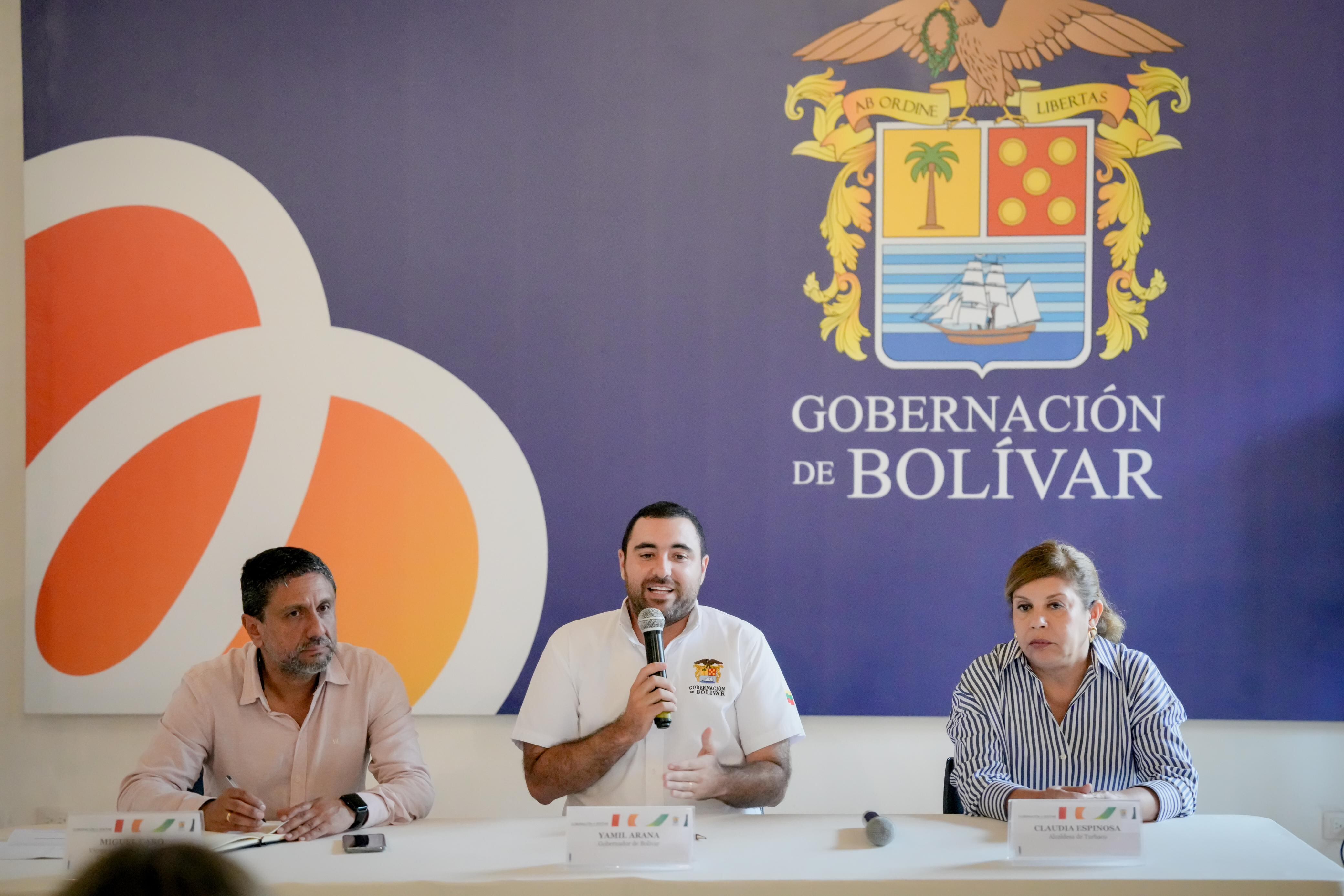 Mesa técnica para diálogo sobre el peaje de Turbaco | Foto: Cortesía Gobernación de Bolívar.