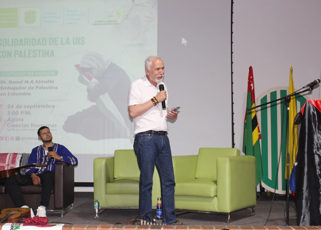 Embajador de Palestina en Colombia elogió al presidente Petro: “habla con valentía”. Foto: UIS. 