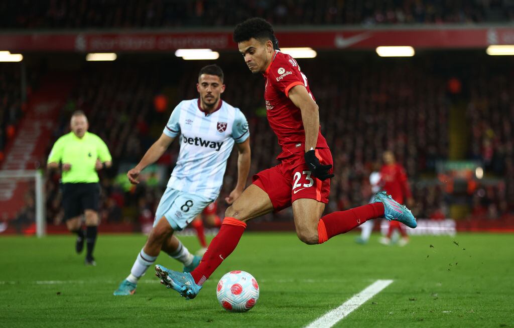Luis Diaz en el Liverpool (Photo by Clive Brunskill/Getty Images)