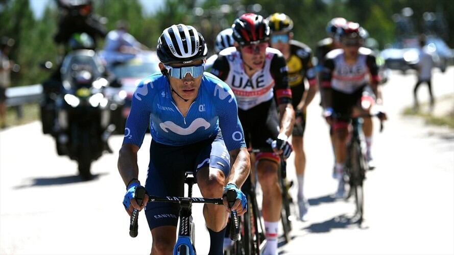 Miguel Ángel López en la etapa 20 de la Vuelta a España 2021. Foto: Tim de Waele/Getty Images