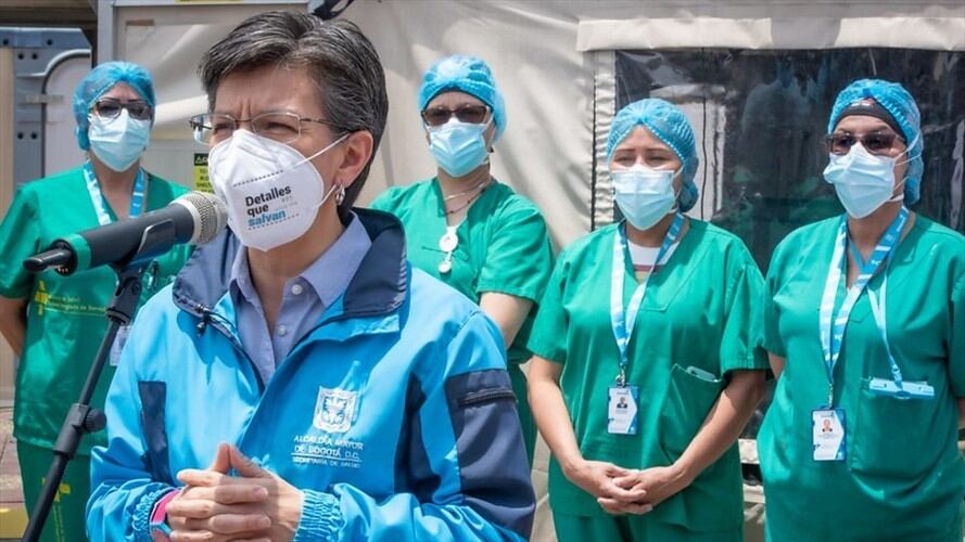 Bogotá aumenta capacidad hospitalaria en tercer pico contagios. Foto: Colprensa