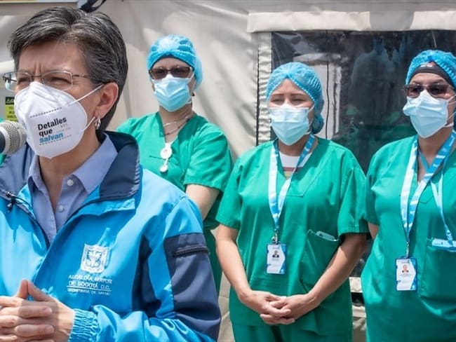 Bogotá aumenta capacidad hospitalaria en tercer pico contagios. Foto: Colprensa