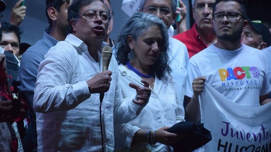 Gustavo Petro Urrego fue ayer el protagonista en el lanzamiento del Pacto Histórico en la ciudad de Popayán, Cauca.. Foto: Colprensa