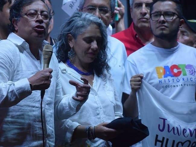 Gustavo Petro Urrego fue ayer el protagonista en el lanzamiento del Pacto Histórico en la ciudad de Popayán, Cauca.. Foto: Colprensa
