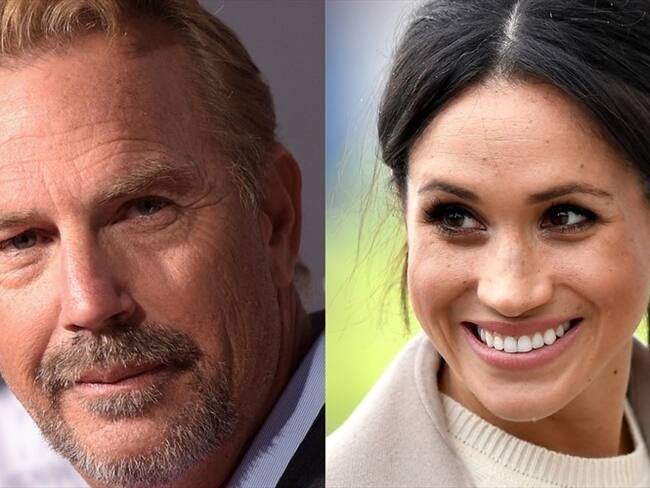 Kevin Costner y Meghan Markle. Foto: Getty Images