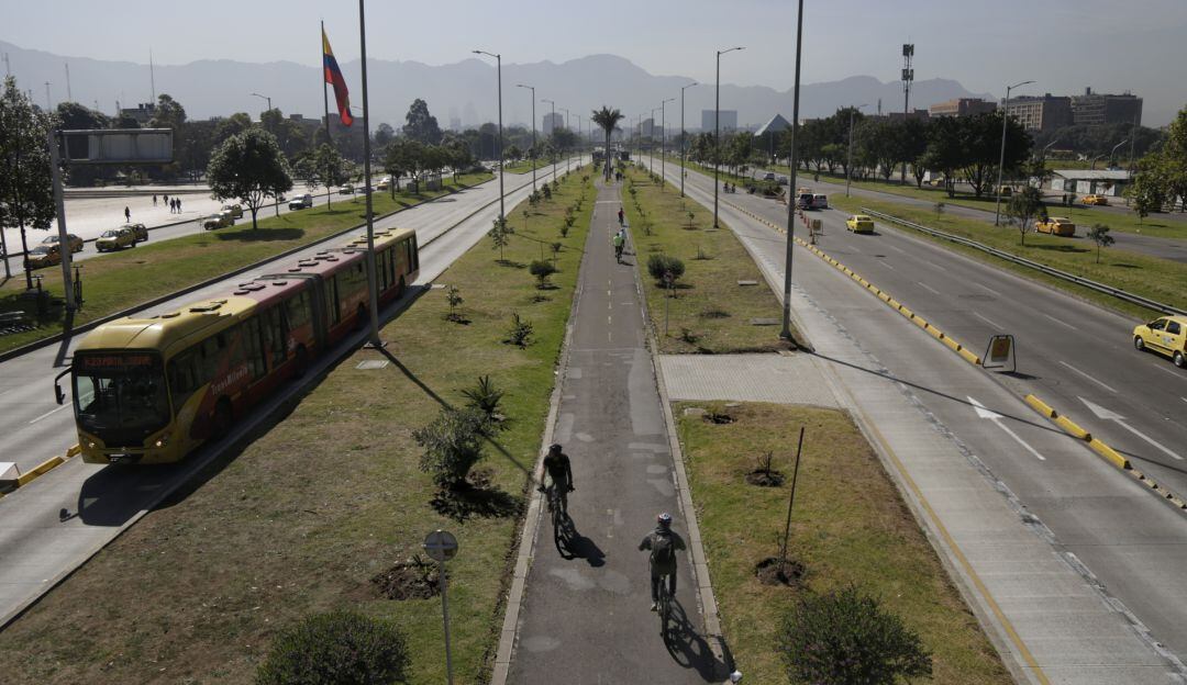 Día sin carro y moto en Bogotá. Foto Colprensa
