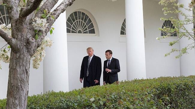 Trump conversó con Macron por controversia nuclear con Irán. Foto: Getty Images